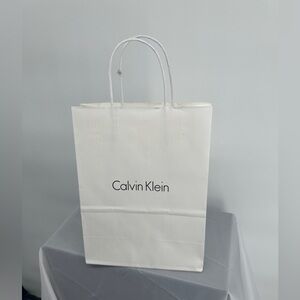 Calvin Klein white gift bag
